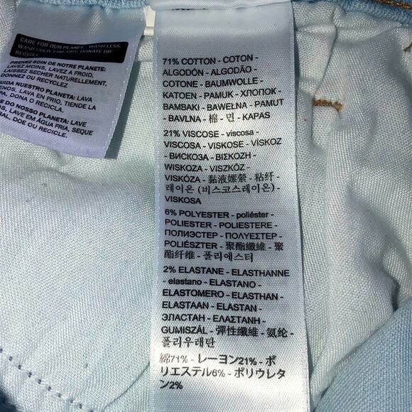 Levi’s 721 High Rise Skinny Distressed Light Wash Denim Jeans Size 28 - Picture 11 of 16